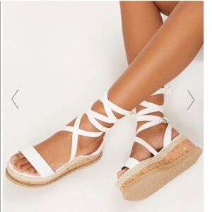 PrettyLittleThing Espadrille Flatform Sandals